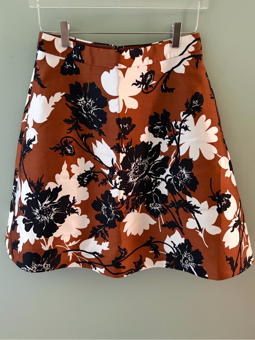 J. Crew collection ochre floral skirt